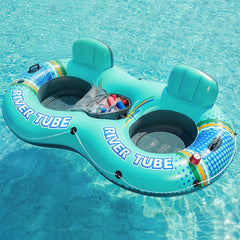 Jasonwell heavy-duty two-person river tube backrest for comfortable support