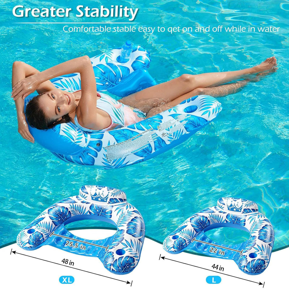 Jasonwell heavy-duty vinyl pool float supports over 300 pounds.