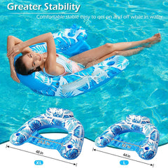 Jasonwell heavy-duty vinyl pool float supports over 300 pounds.