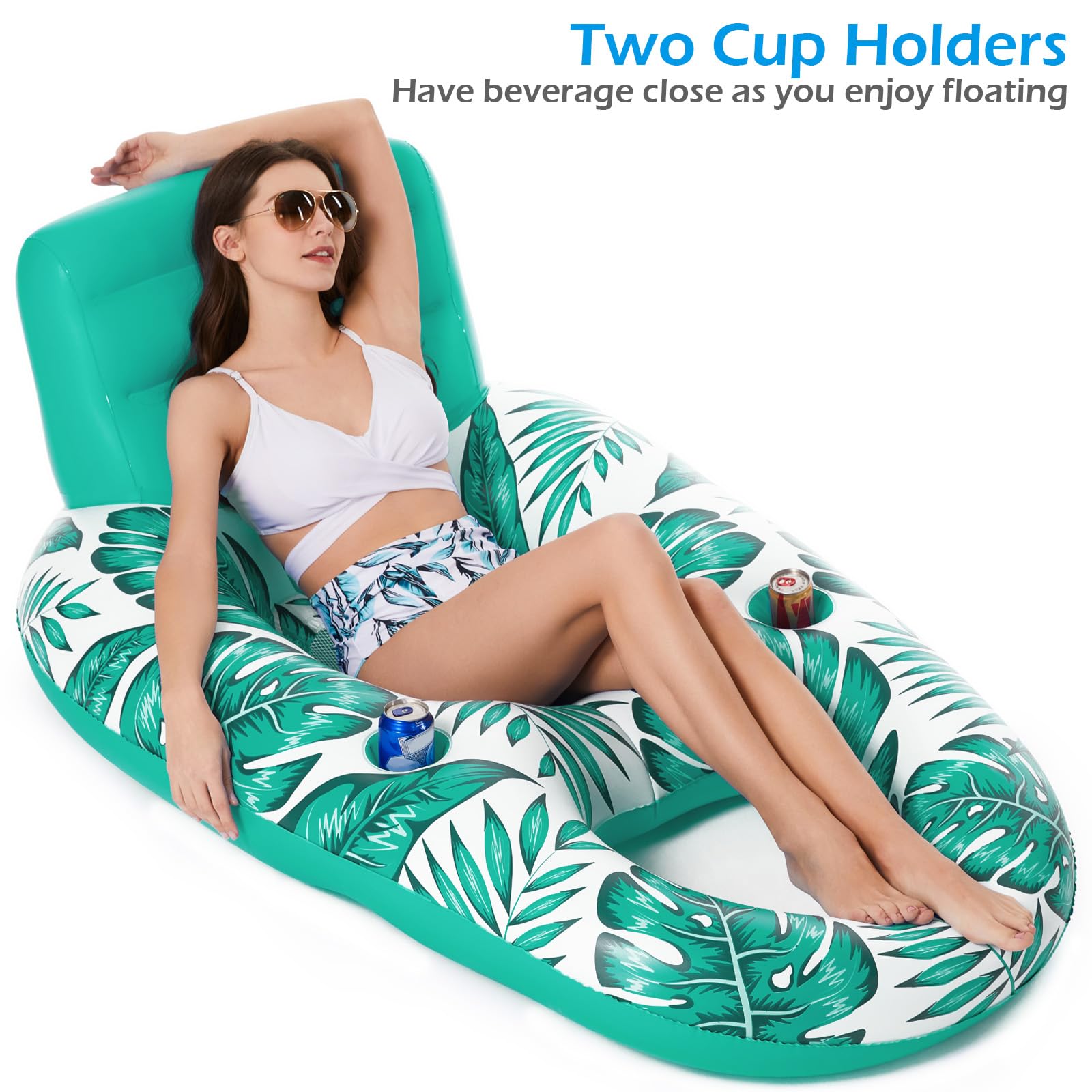 Jasonwell mesh-seat pool float keeps you cool during hot day swims