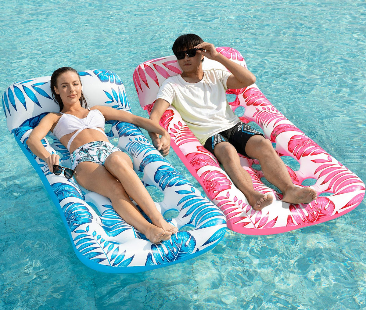Jasonwell inflatable pool float lounge headrest for comfortable lounging