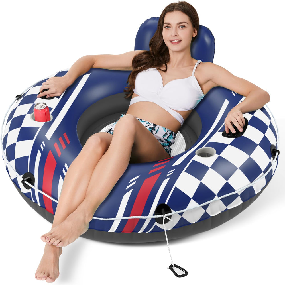 Jasonwell inflatable river tube backrest for comfortable lounging on water