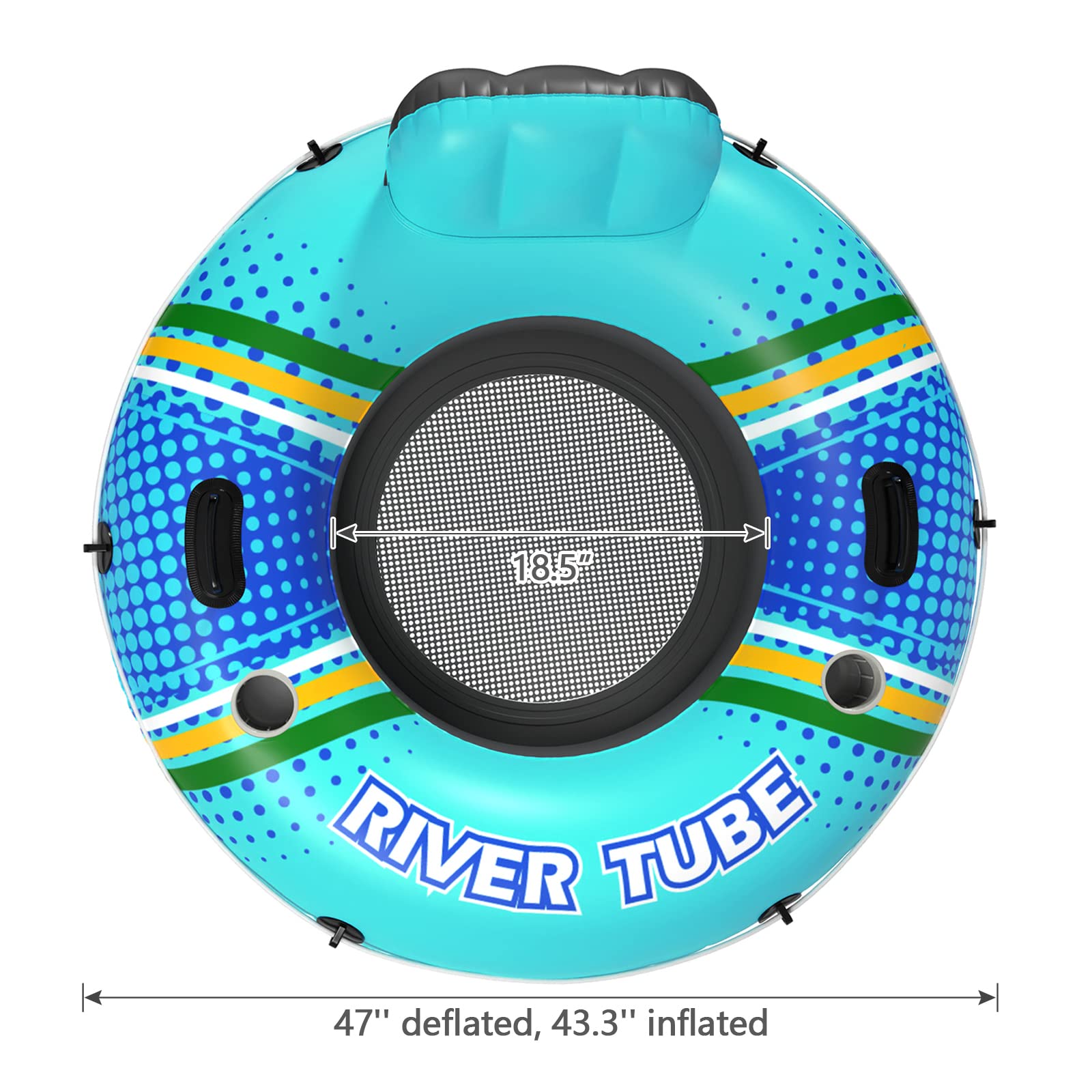 Jasonwell river tube connects with other tubes for group river adventures.