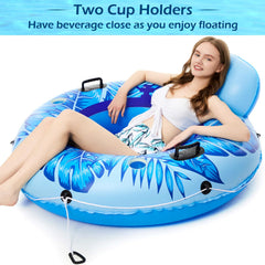 Jasonwell mesh-bottom float stays cool and comfortable under sun exposure.