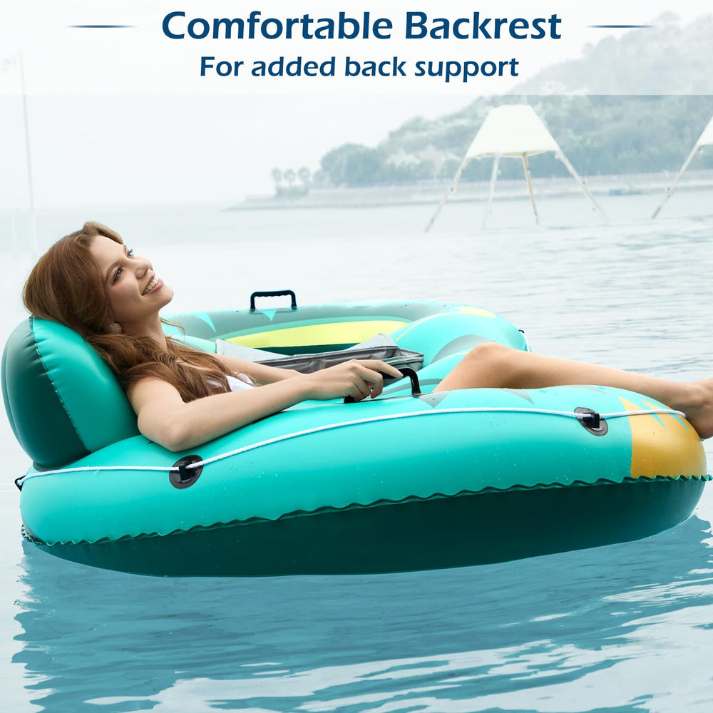 Jasonwell float with mesh bottom stays cooler and breezier while you relax.