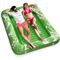 Jasonwell inflatable tanning pool lounger ready for poolside sunbathing and relaxation