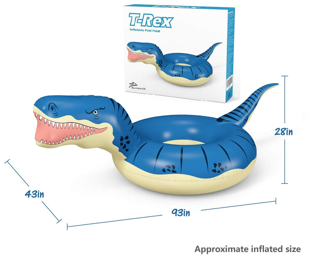 Versatile Jasonwell T-Rex float for lake or beach adventures.