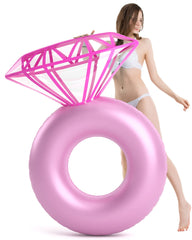 Jasonwell inflatable diamond ring close-up showing premium matte finish.