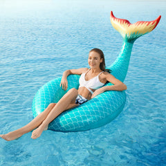Jasonwell mermaid tail float ready for photo opportunities