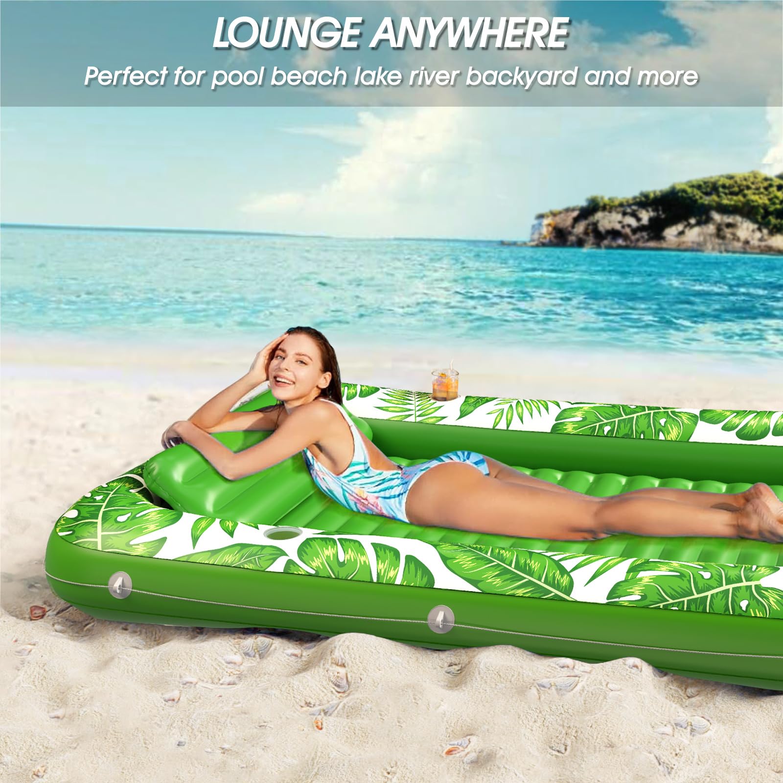 Jasonwell neck-pillow supports comfortable head and neck during sun sessions