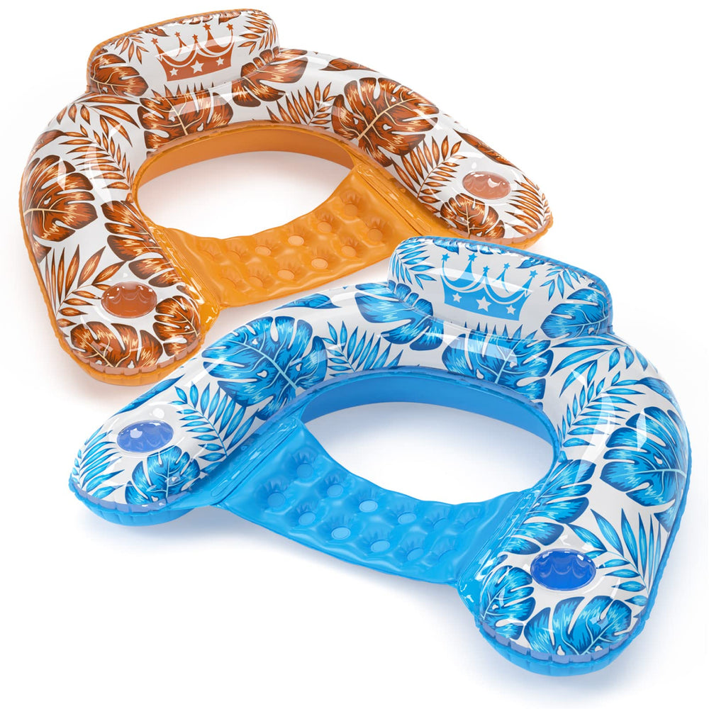 Jasonwell pool float chair 2-pack ready for relaxed lounging in water.