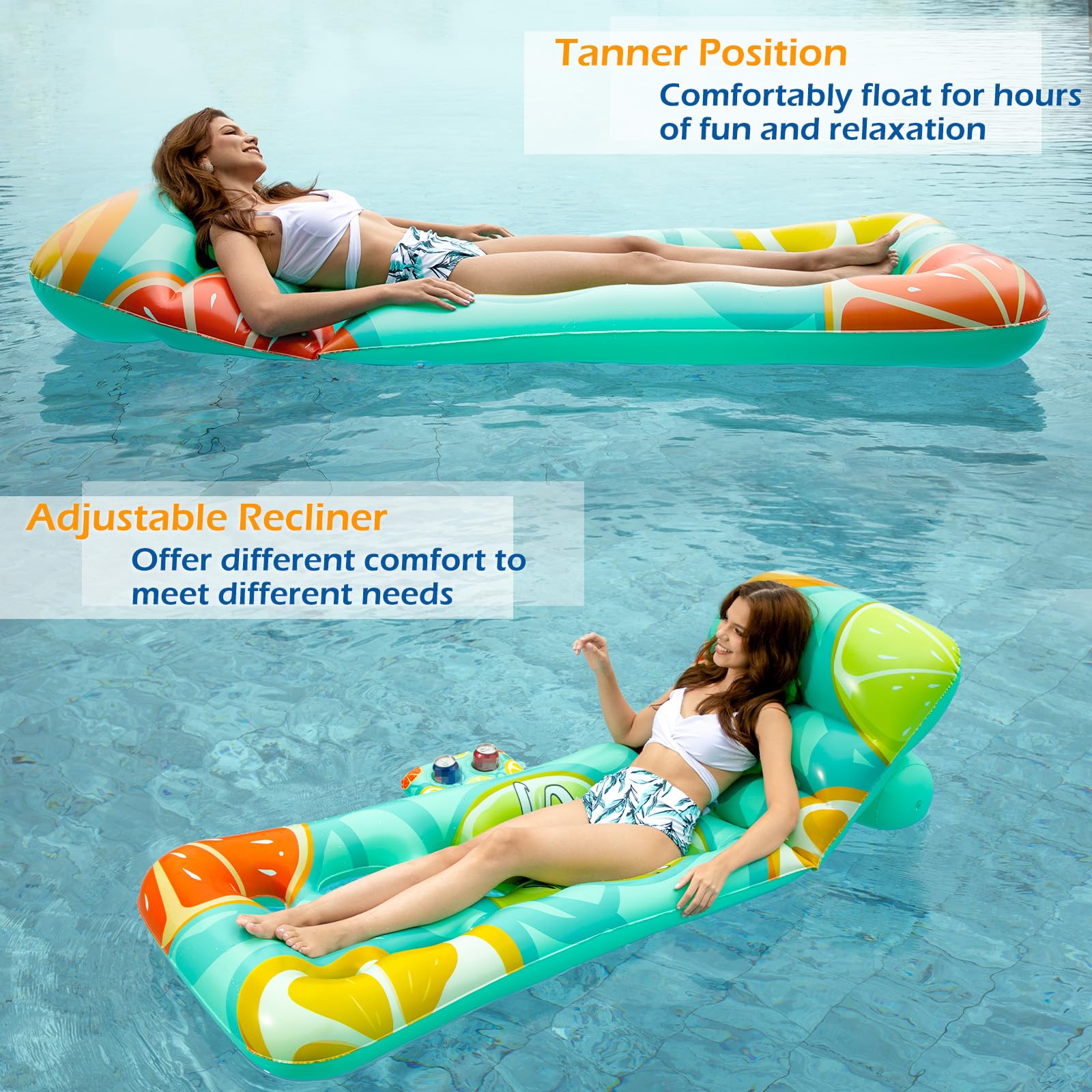 Jasonwell pool float featuring a cool vent to stay comfortable.