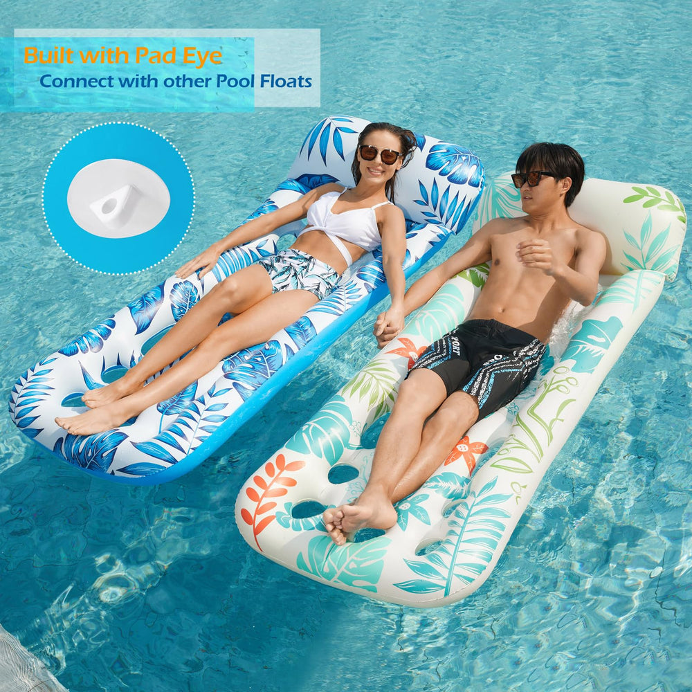 Jasonwell pool float lounge contours your body for added stability