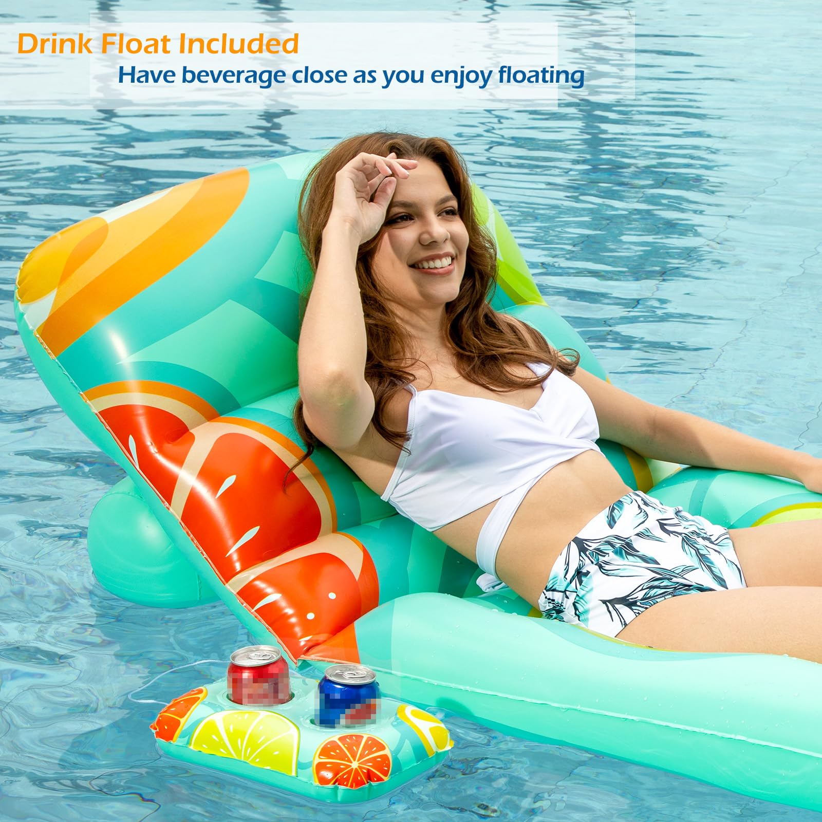 Jasonwell pool float made from premium raft-grade vinyl for durability.