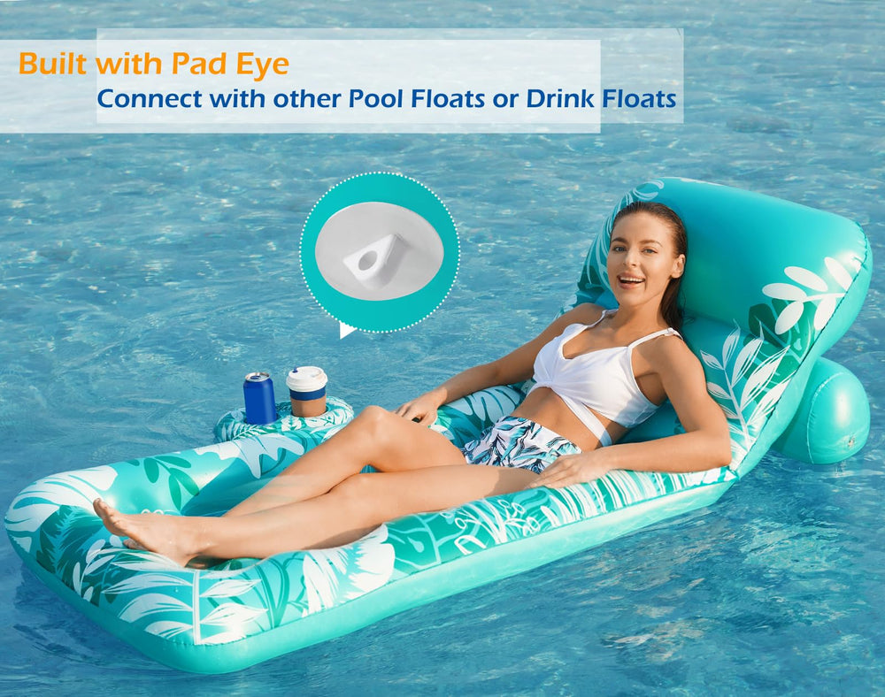 Jasonwell pool float offers stable relaxation with durable construction