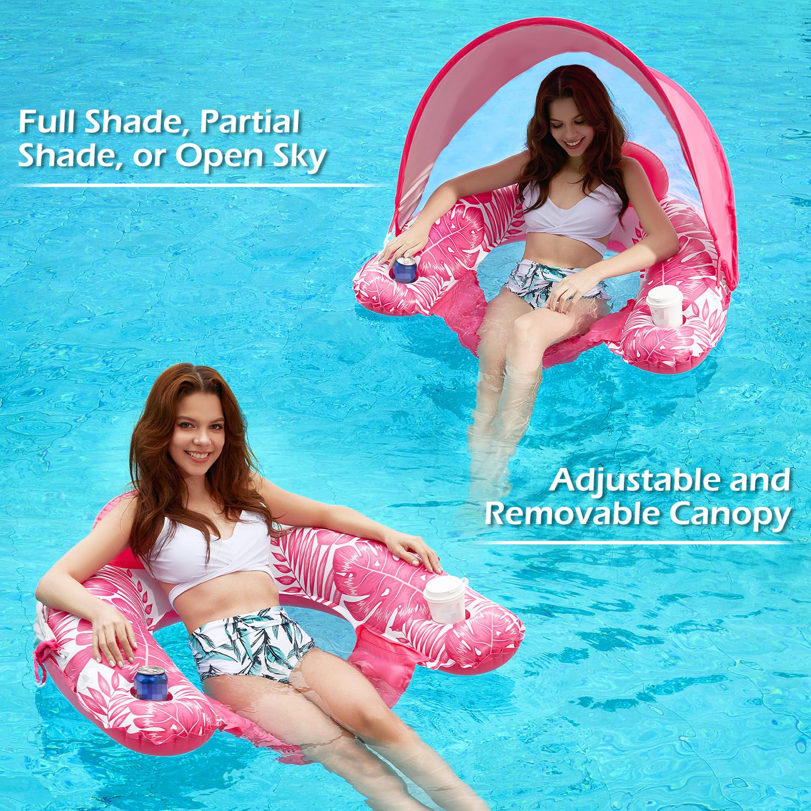 Jasonwell water-surface float seat keeps you cool while lounging.