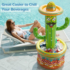 Jasonwell pool party cooler with toss rings provides interactive fun for all ages.