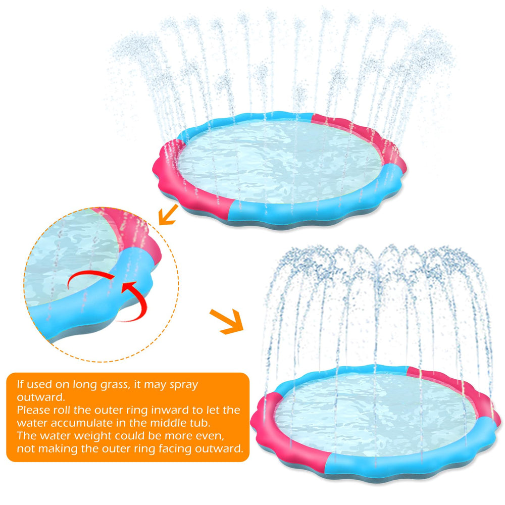 Jasonwell Premium vinyl BPA free splash pad for safe outdoor fun.