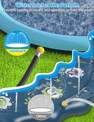 Jasonwell reinforced seams prevent leaks for worry-free outdoor water fun.