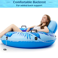 Jasonwell river tube with two cup holders for beverages