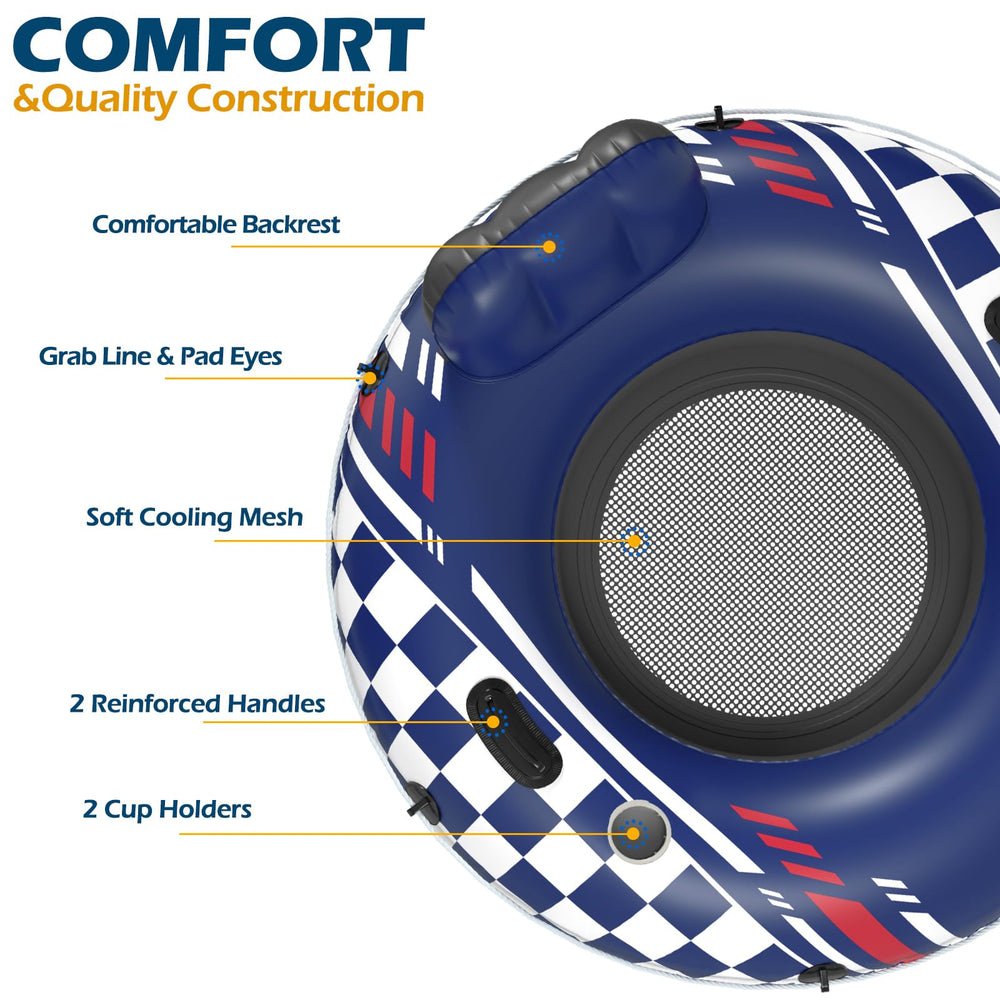 Jasonwell river tube premium vinyl with reinforced seams for durability