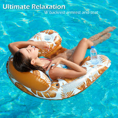 Jasonwell sling-seat pool float supports comfortable lounging on sunny days.