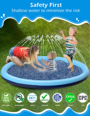 Jasonwell splash pad easy garden hose setup for quick backyard play.