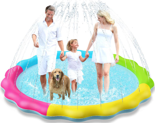 Jasonwell Splash Pad setup for backyard play and water fun.