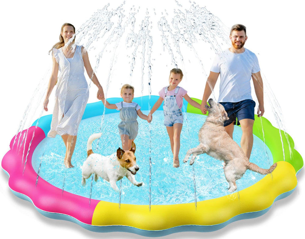 Jasonwell splash pad non-slip surface for safer outdoor play.
