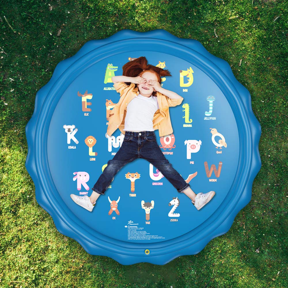 Jasonwell splash pad backyard summer fun for family and kids