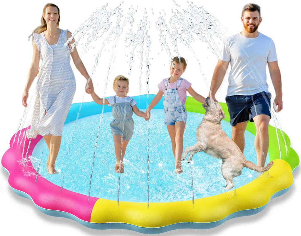 Jasonwell splash pad assembly view for easy outdoor play setup.