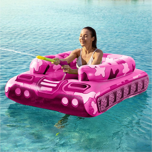Jasonwell tank float with water cannon for epic pool battles