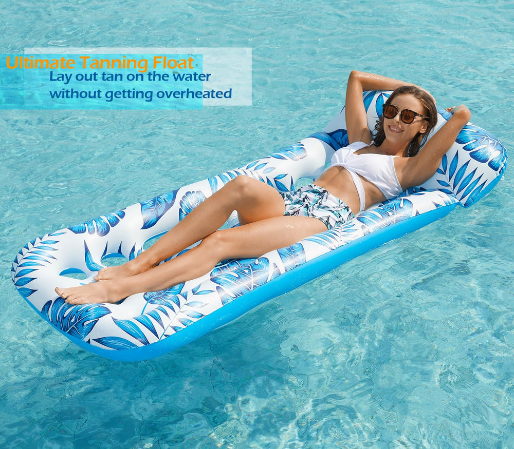 Jasonwell tanning float lets you sunbathe safely on the surface