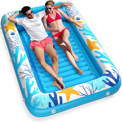 Jasonwell tanning pool lounger with pillow for neck support during sunbathing