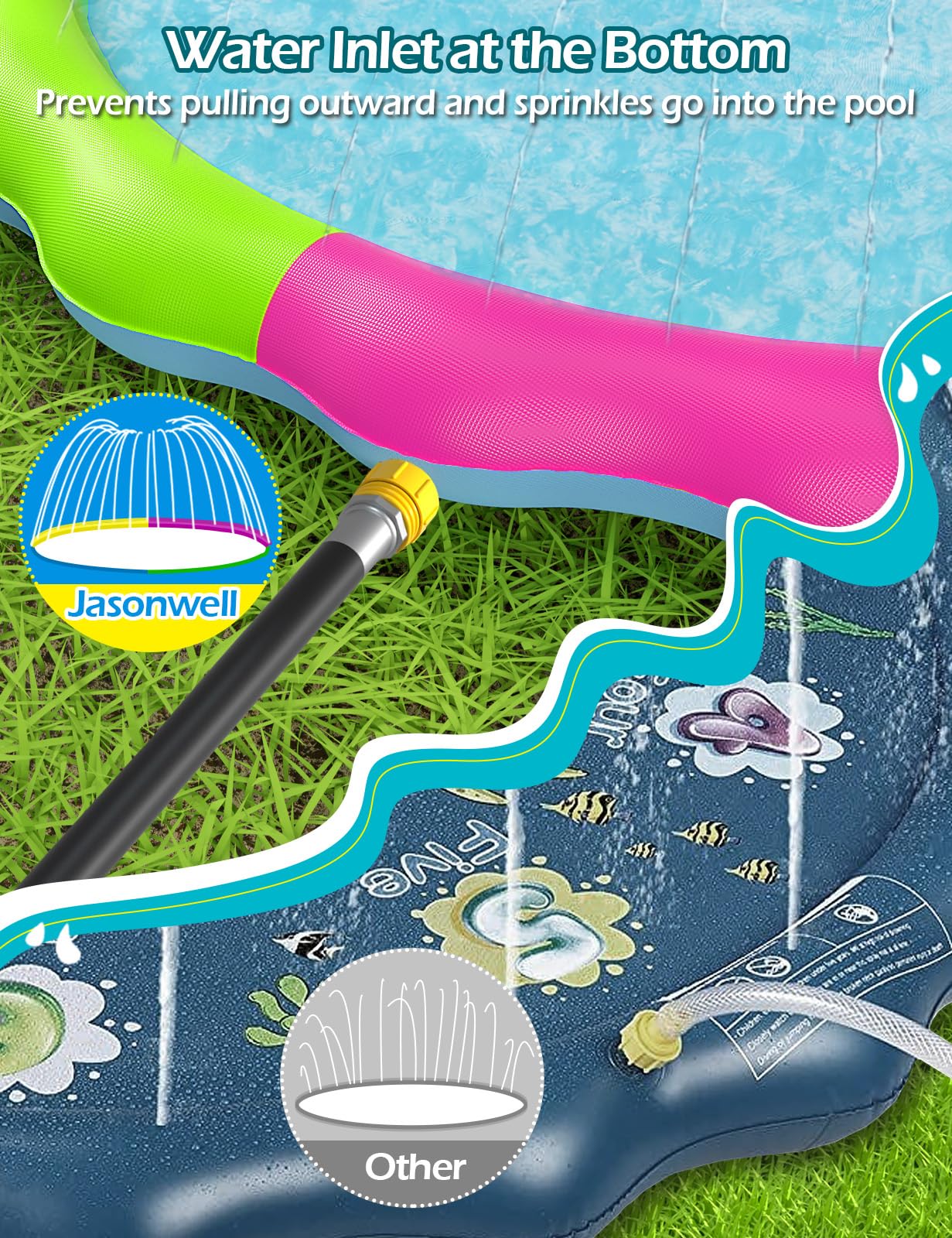 Jasonwell thick-durable vinyl supports long-lasting outdoor use.