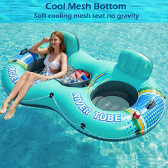 Jasonwell two cup holders keep drinks within reach while floating