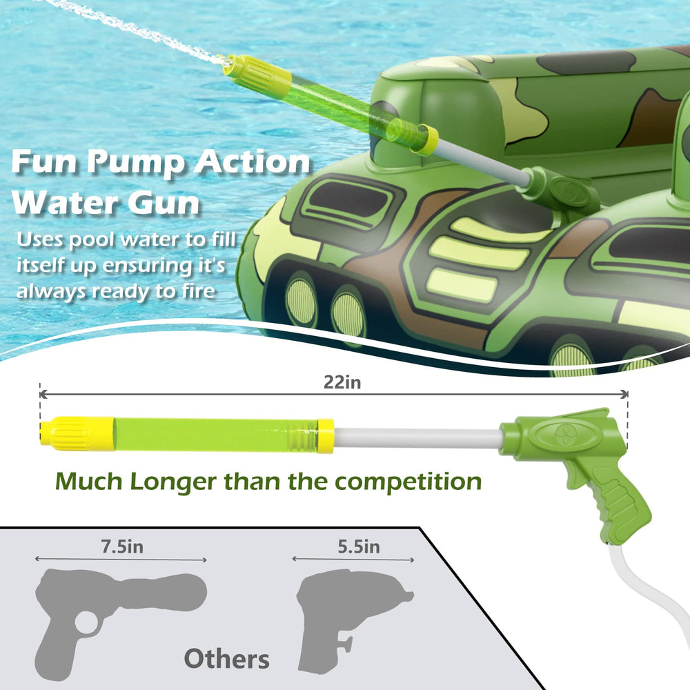 Jasonwell tank float features two leg holes to keep feet cool.