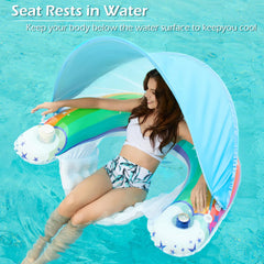 Jasonwell water chair floating in a pool demonstrates seated, cooling support.