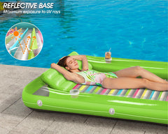 Jasonwell water-filled tanning tub keeps you cool while relaxing.