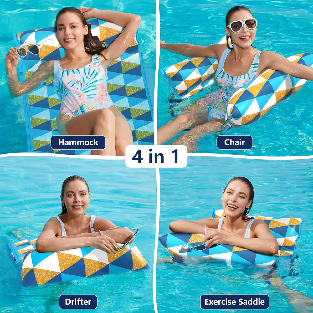 Jasonwell pool hammock fabric pillow supports head while drifting