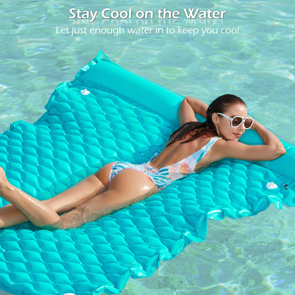 Jasonwell water surface lounge keeps you near the surface for cooling and easy lounging