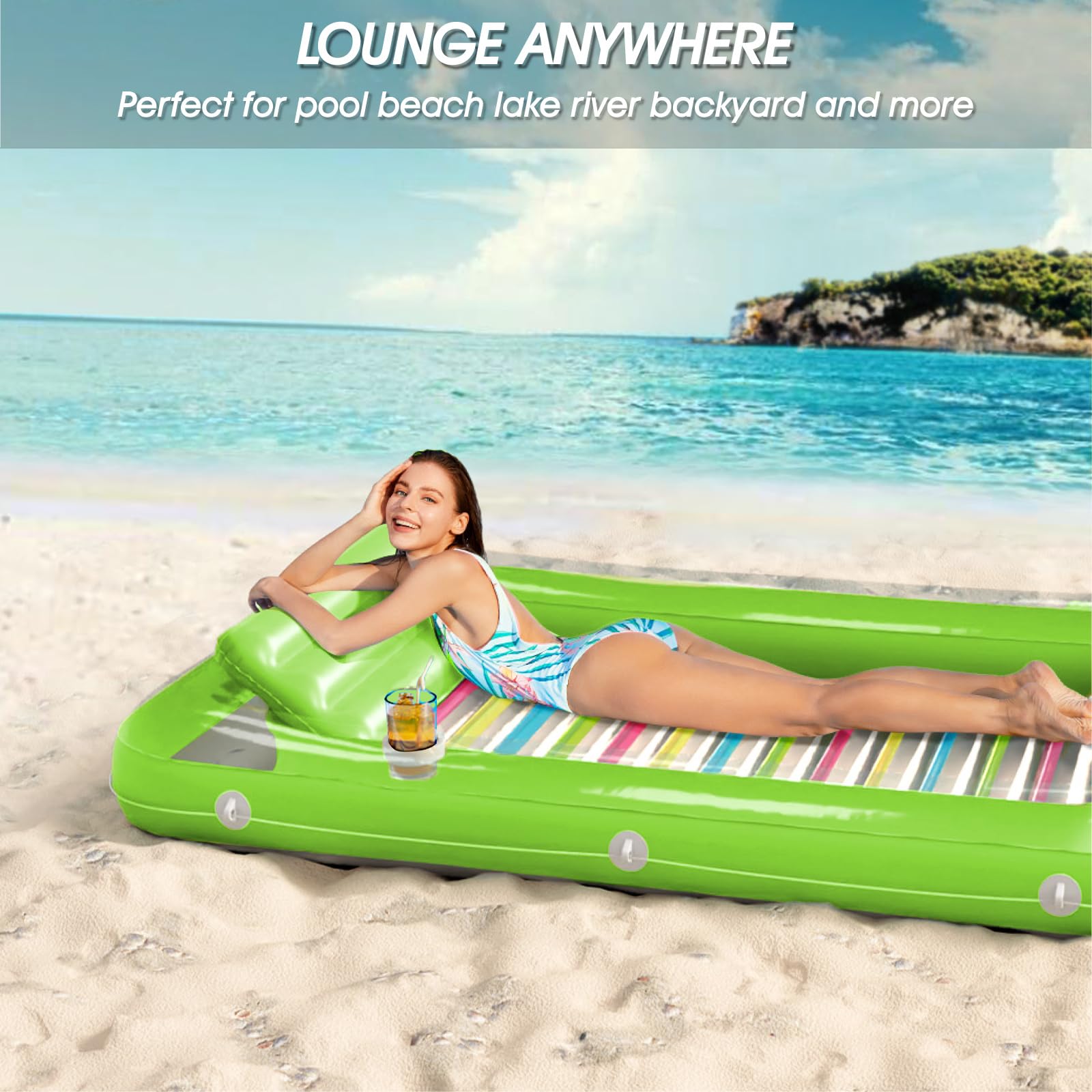 Jasonwell wrap-around rope adds stability during lounging