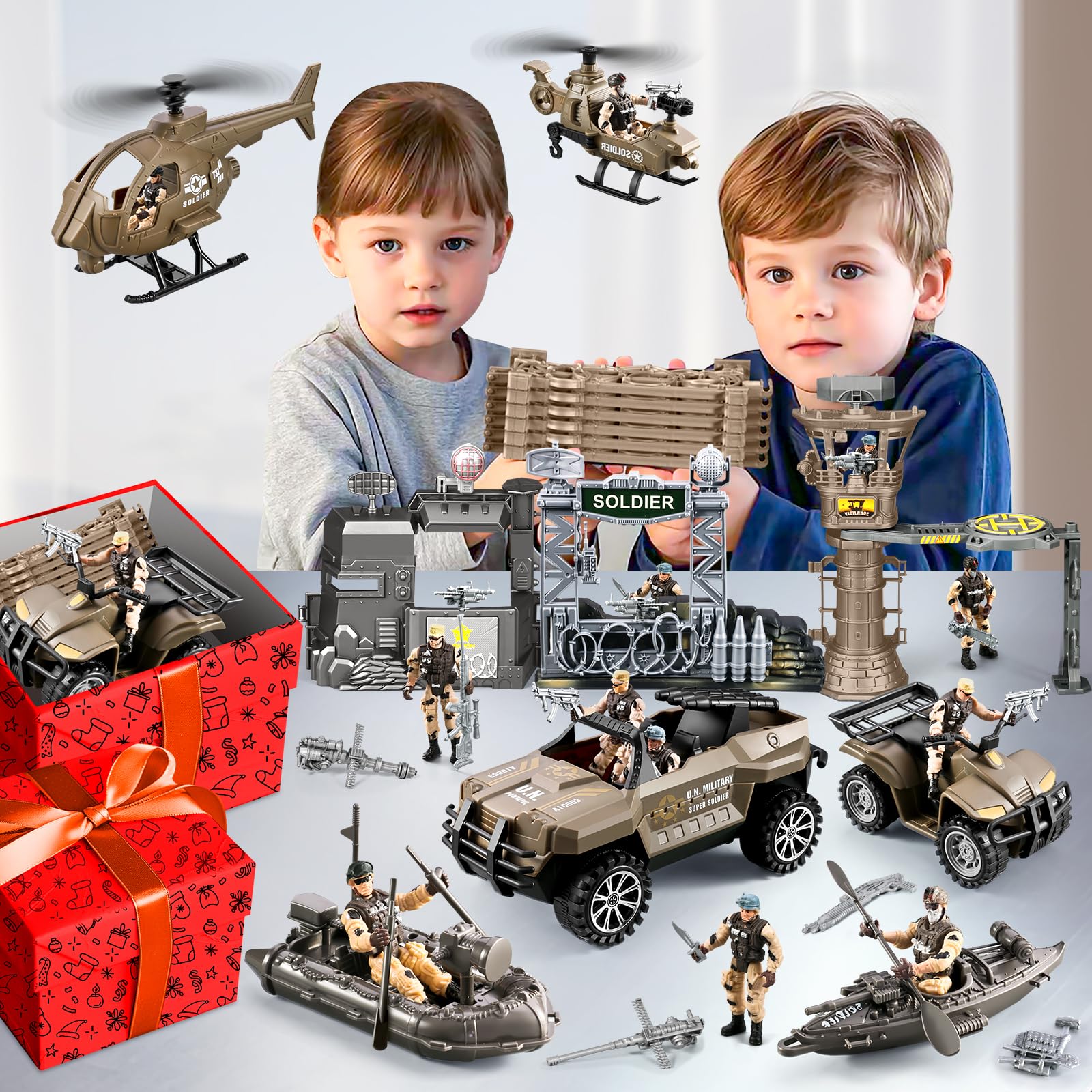 JASSKKBO army men figures image; detailed poses for storytelling.