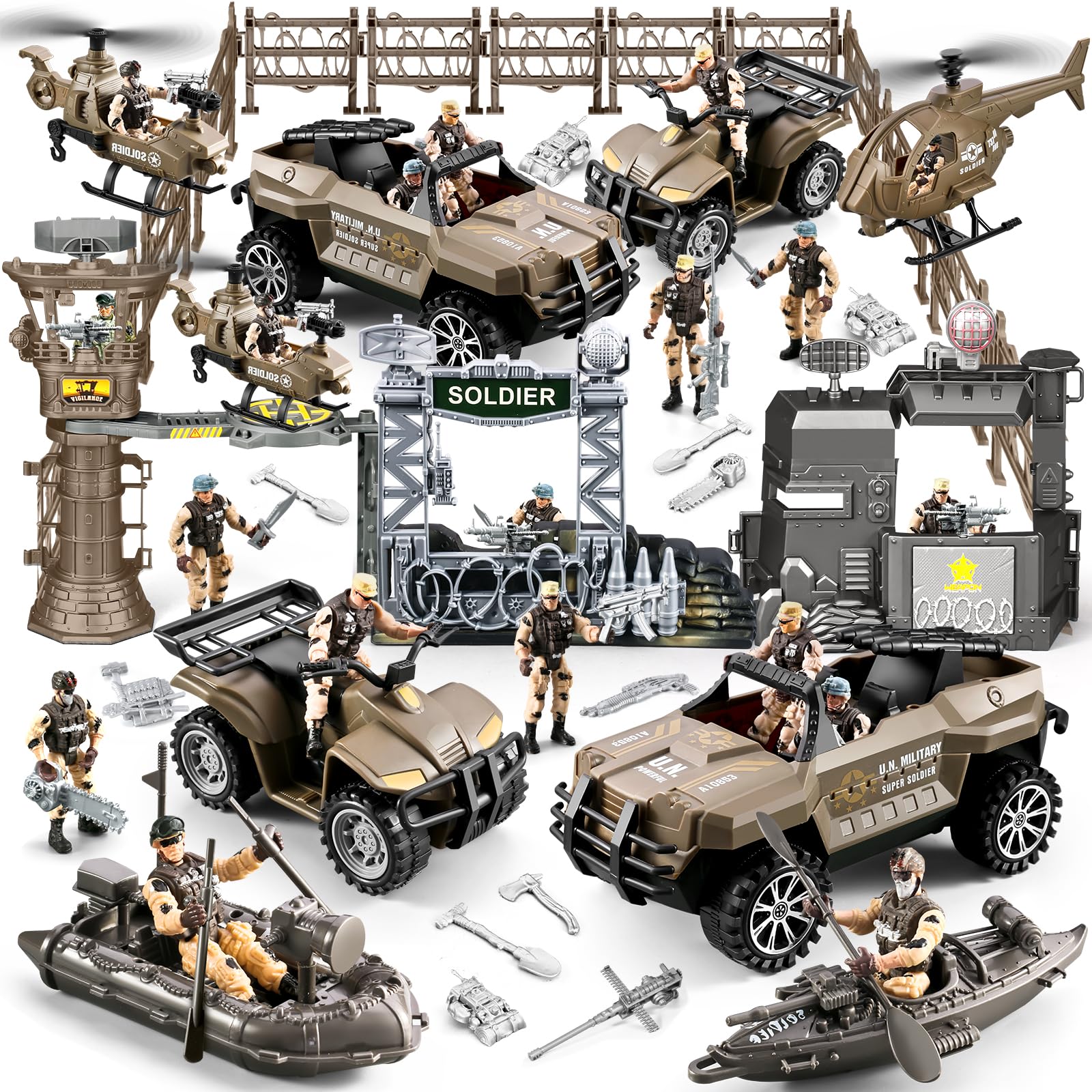 JASSKKBO military base image; durable playset for immersive battles.