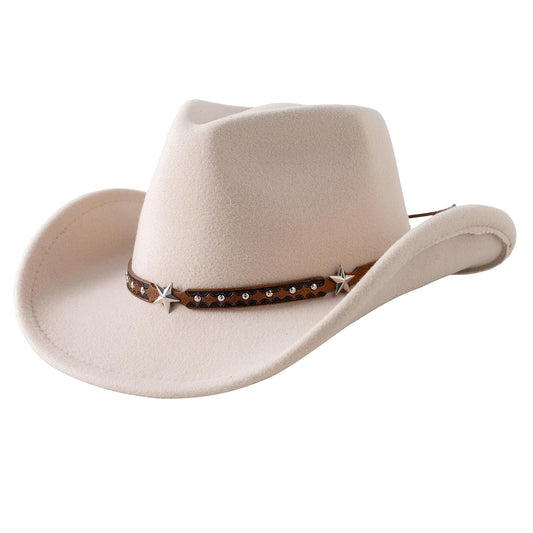 Jastore baby cowboy hat featuring an adjustable drawstring for comfort