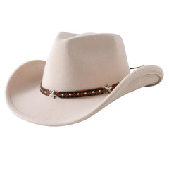 Jastore baby cowboy hat featuring an adjustable drawstring for comfort