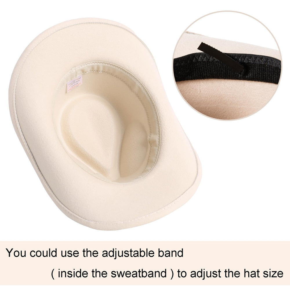 Jastore kids western hat with leather hatband for durable style
