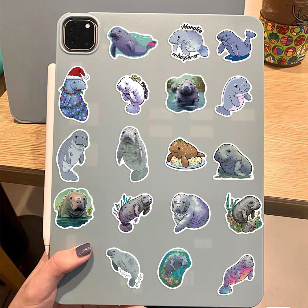 Jaurney Manatee stickers on notebooks brighten daily journaling.