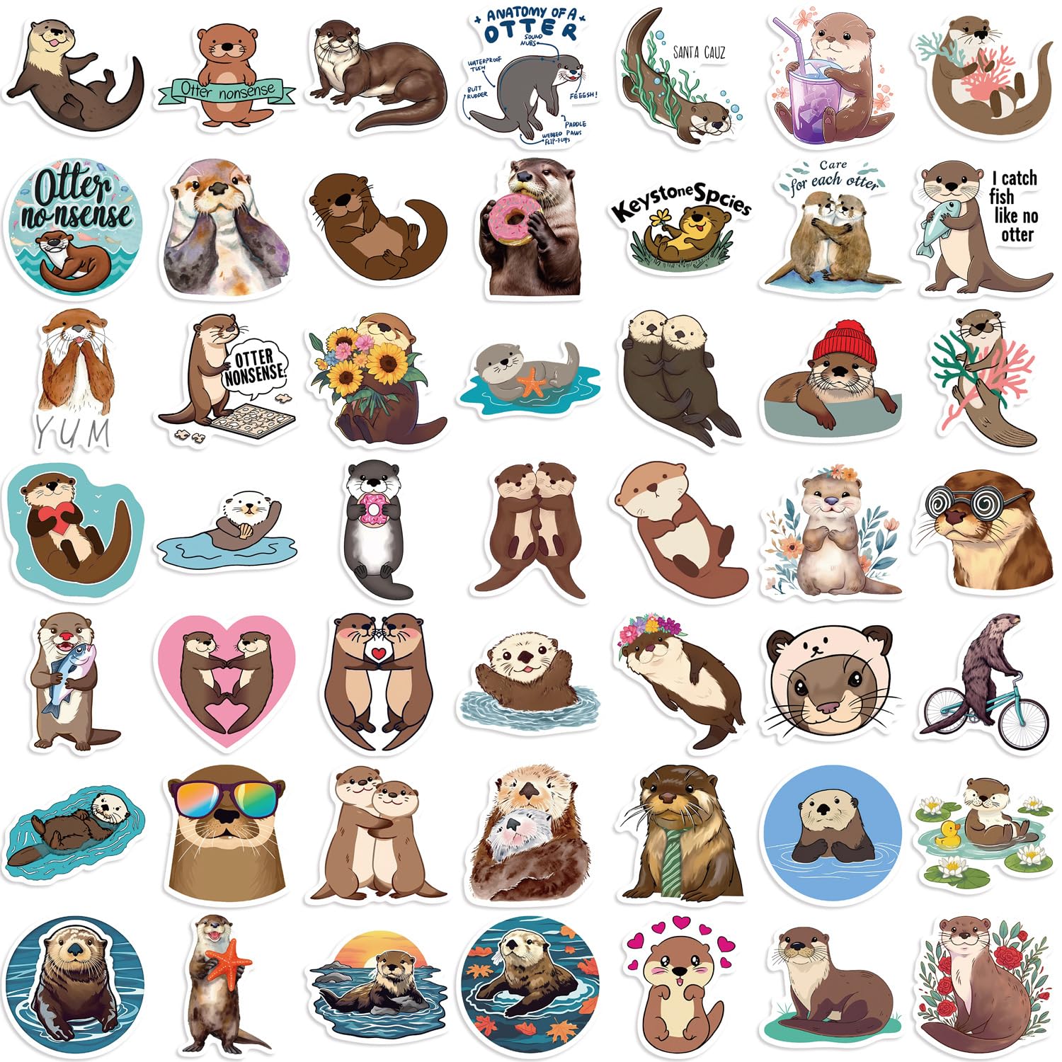 Jaurney 2-3.5 inch stickers in a 50-pack for versatile decorating.
