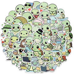 Jaurney turtle stickers on water bottles add durability and style